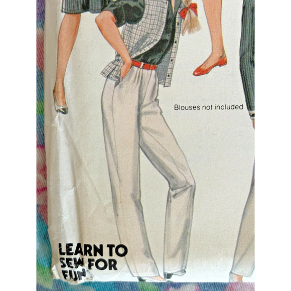 McCalls 8384 Sewing Pattern Misses Vest Skirt Culottes Size 12 Bust 34 NOS Uncut - Picture 2 of 5
